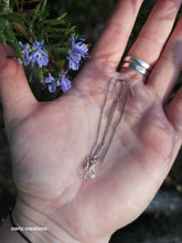 Load image into Gallery viewer, Herkimer Diamond (Quartz) Threader Earrings