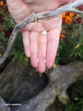 Load image into Gallery viewer, Quartz, Double-Terminated Threader Earrings