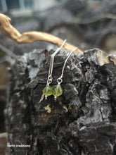 Load image into Gallery viewer, Green Garnet Threader Earrings