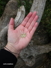 Load image into Gallery viewer, Prehnite Drop Earrings