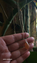 Load image into Gallery viewer, Peach Moonstone Necklace in Silver
