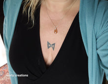 Load image into Gallery viewer, Peach Moonstone Necklace in Silver