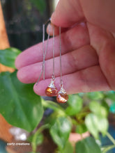 Load image into Gallery viewer, Sunstone Threader Earrings