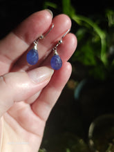 Load image into Gallery viewer, Tanzanite Earrings (Silver/Steel)