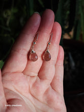 Load image into Gallery viewer, Strawberry Quartz Earrings