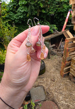 Load image into Gallery viewer, Andalusite and Imperial Golden Topaz Earrings