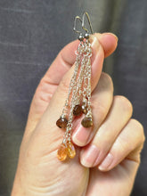 Load image into Gallery viewer, Andalusite and Imperial Golden Topaz Earrings