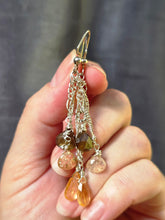 Load image into Gallery viewer, Andalusite and Imperial Golden Topaz Earrings