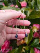 Load image into Gallery viewer, Kyanite (Blue) Threader Earrings