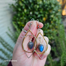 Load image into Gallery viewer, Labradorite Earrings