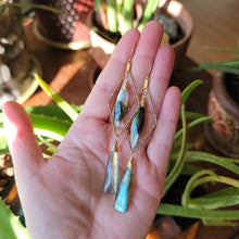 Load image into Gallery viewer, Labradorite Drop Dangle Earrings