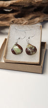 Load image into Gallery viewer, Chrysoprase Polished Heart Drop Earrings