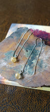 Load image into Gallery viewer, Rutilated Quartz Threader Earrings