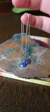 Load image into Gallery viewer, Tanzanite Threader Earrings