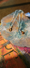Load image into Gallery viewer, Golden Fire Topaz Threader Earrings