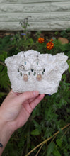 Load image into Gallery viewer, Fluorite & Tourmaline Hoop Earrings (Sm/Med)