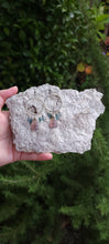 Load image into Gallery viewer, Fluorite & Tourmaline Hoop Earrings (Sm/Med)