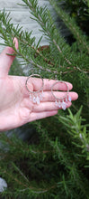 Load image into Gallery viewer, Rainbow Moonstone Hoop Earrings