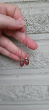 Load image into Gallery viewer, Strawberry Quartz Threader Earrings