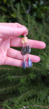 Load image into Gallery viewer, Kyanite, Moss Aquamarine, & Citrine Drop Dangle Earrings