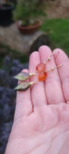 Load image into Gallery viewer, Labradorite & Carnelian Earrings