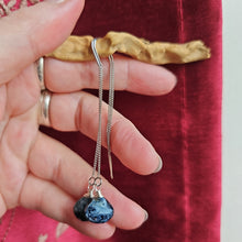 Load image into Gallery viewer, Pietersite (Blue Tiger Eye/Iron) Threader Earrings
