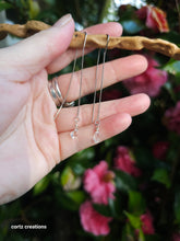 Load image into Gallery viewer, Herkimer Diamond (Quartz) Threader Earrings

