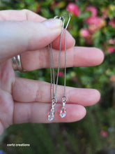 Load image into Gallery viewer, Herkimer Diamond (Quartz) Threader Earrings
