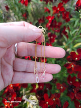 Load image into Gallery viewer, Quartz, Double-Terminated Threader Earrings
