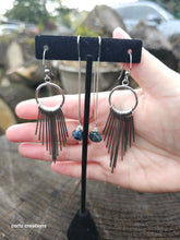 Load image into Gallery viewer, Pietersite (Blue Tiger Eye/Iron) Threader Earrings
