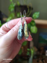 Load image into Gallery viewer, Labradorite Drop Earrings (Large)
