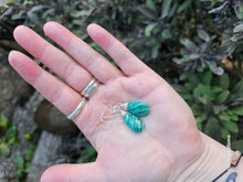 Load image into Gallery viewer, Amazonite Faceted Pear Drop Earrings (Angular Hook Posts)
