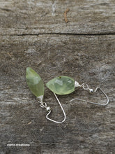 Load image into Gallery viewer, Prehnite Drop Earrings
