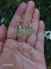 Load image into Gallery viewer, Prehnite Drop Earrings

