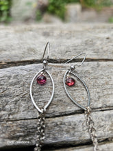 Load image into Gallery viewer, Rubellite Tourmaline Drop Dangles
