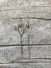 Load image into Gallery viewer, Rubellite Tourmaline Drop Dangles

