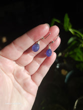 Load image into Gallery viewer, Tanzanite Earrings (Silver/Steel)

