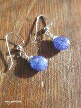 Load image into Gallery viewer, Tanzanite Earrings (Silver/Steel)
