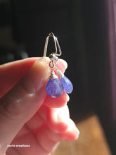 Load image into Gallery viewer, Tanzanite Earrings (Silver/Steel)
