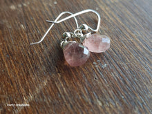 Load image into Gallery viewer, Strawberry Quartz Earrings
