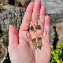 Load image into Gallery viewer, Labradorite Earrings
