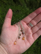 Load image into Gallery viewer, Andalusite and Imperial Golden Topaz Earrings
