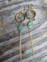 Load image into Gallery viewer, Green Kyanite Earrings
