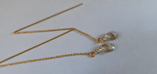 Load image into Gallery viewer, Rutilated Quartz Threader Earrings
