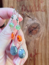 Load image into Gallery viewer, Chrysophrase, Carnelian, and Blue Kyanite
