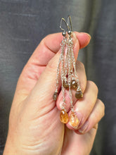 Load image into Gallery viewer, Andalusite and Imperial Golden Topaz Earrings

