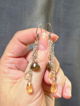Load image into Gallery viewer, Andalusite and Imperial Golden Topaz Earrings
