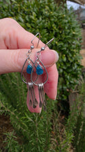 Load image into Gallery viewer, Electric Blue Apatite Fringe Earrings
