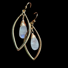 Load image into Gallery viewer, Rainbow Moonstone Earrings
