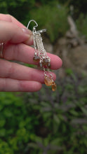 Load and play video in Gallery viewer, Andalusite and Imperial Golden Topaz Earrings
